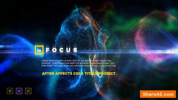 Videohive In Focus - Particle Titles