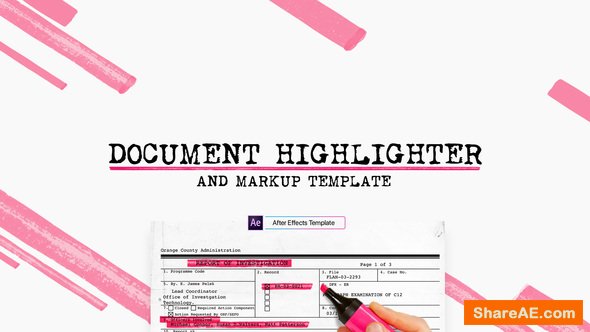 Videohive Document Highlighter