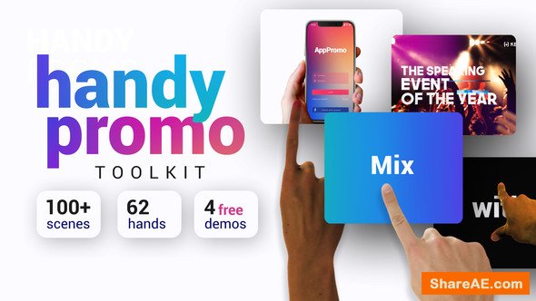 Videohive Handy Promo Kit | Touch Stomp Typography & Slideshow Toolkit