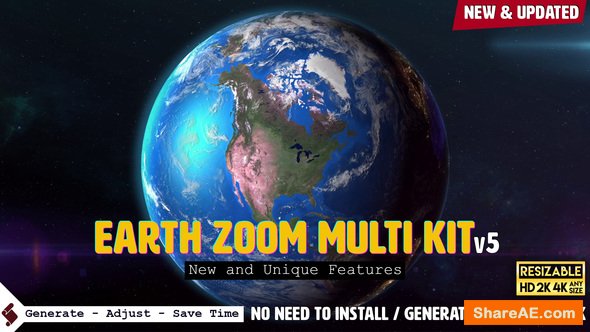 Videohive Earth Zoom Pro Kit v5