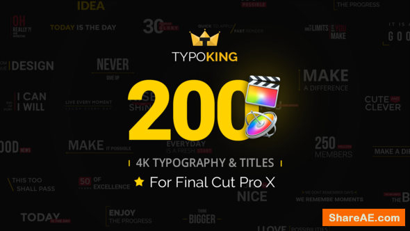 Videohive TypoKing - Animated Titles for Final Cut Pro X