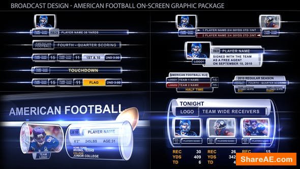 Videohive Broadcast Design - Sport on-screen graphic package