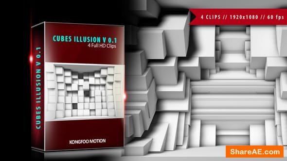 Videohive Cubes Illusion V 0.1 - Motion Graphic