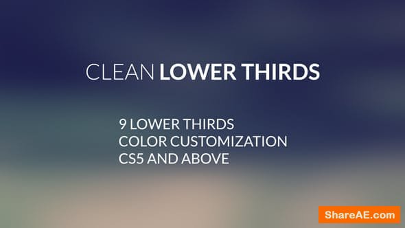 Videohive Clean LowerThirds