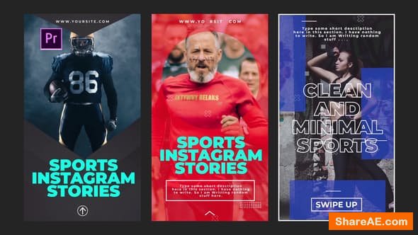 Videohive Sports Instagram Stories - PREMIERE PRO