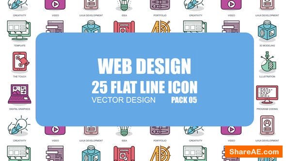 Videohive Web Design - Flat Animation Icons