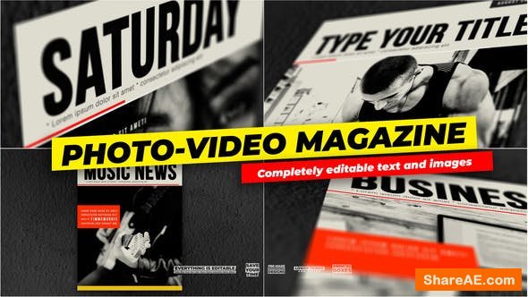 Videohive Photo and Video - Magazine Cover