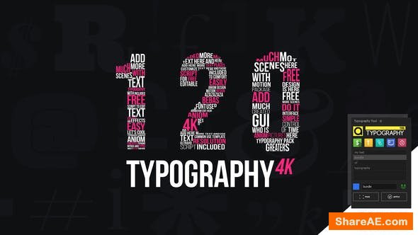 Videohive Kinetic Typography 4K Package | Typography Tool