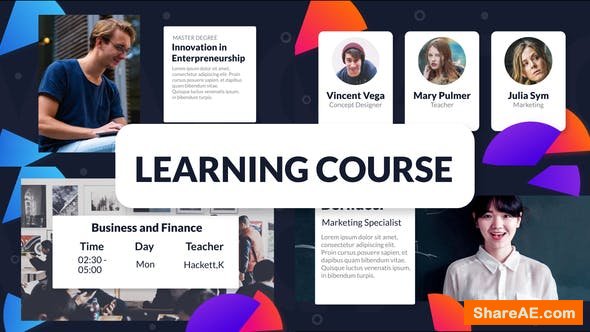Videohive Learning Course Promo Package