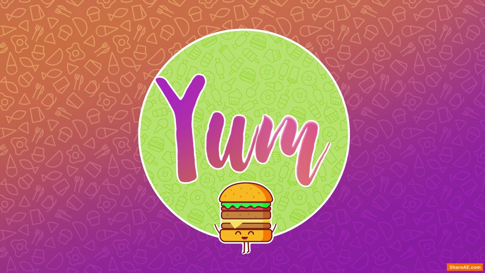 Yum - 100+ Assets for Food Videos - Motion Graphic (RocketStock)