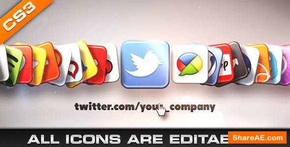 Videohive Media & Social Networks Icons