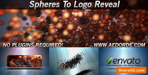 Videohive Spheres To Logo Reveal