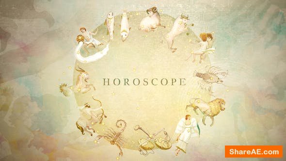Videohive Watercolor Horoscope and Title Opener