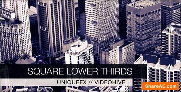 Videohive Square Lower Thirds