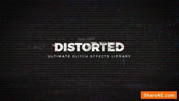 Videohive Distorted - Ultimate Glitch Effects Library