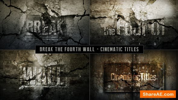 Videohive Cinematic Titles - Breaking The Fourth Wall