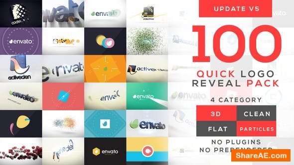 Videohive Quick Logo Reveal Pack v5 - After Effects Project