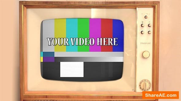 Videohive Retro TV with Alpha Channel - Motion Graphics