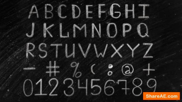 Videohive Chalk Alphabet