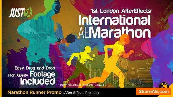 Videohive Marathon Runner Promo