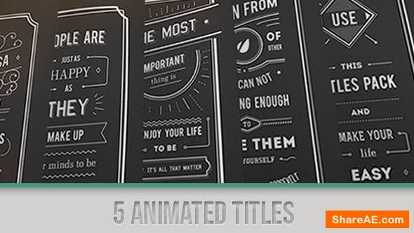 Videohive Titles Collection 5135631