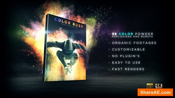 Videohive Color Rush - Color Powder Collection - Motion Graphic