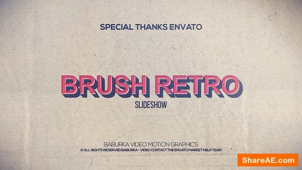 Videohive Brush Retro Slideshow