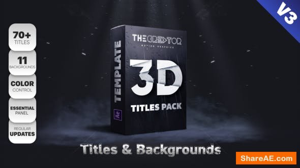 Videohive 3D Titles Pack