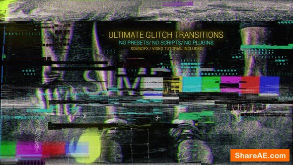 Videohive Glitch Transitions 21599820