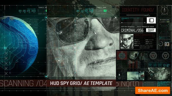 Videohive HUD Spy Grid