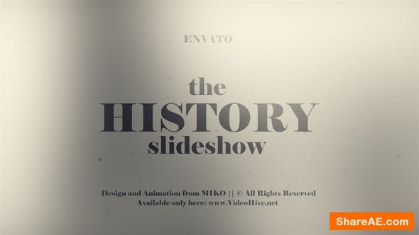 Videohive History Slideshow 23110705