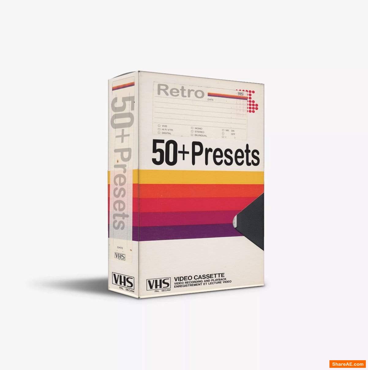 50+ VHS Presets Pack - 640Studio