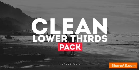 Videohive Clean Lower Thirds Pack