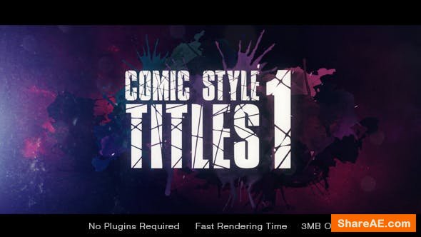 Videohive Comic Style Title