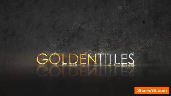 Videohive Golden Titles 22407830