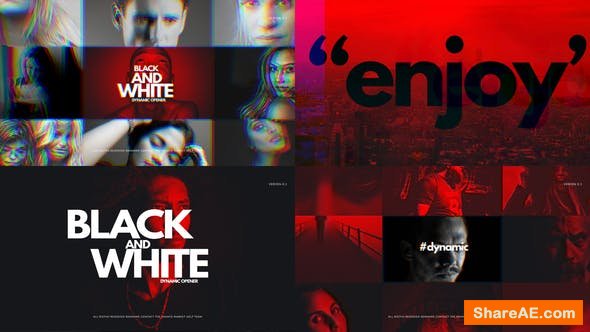 Videohive Black And White Dynamic Opener
