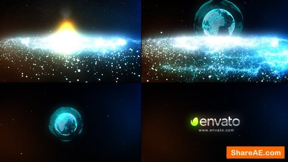 Videohive Particle Galaxy Logo