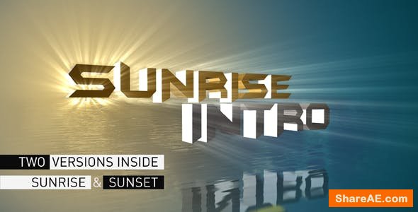 Videohive Sunrise Intro