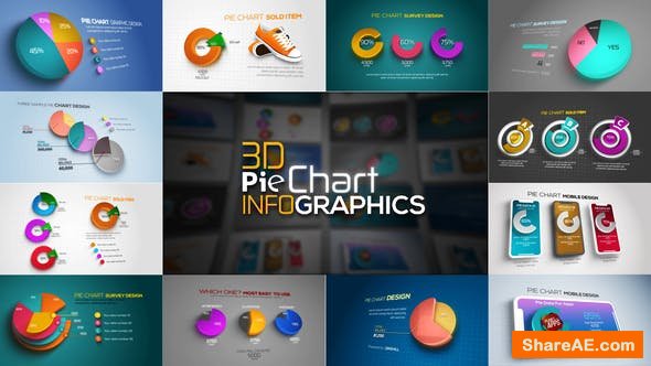 Videohive 3D Pie Chart Infographics
