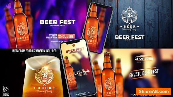 Videohive Beer Fest & Beer Mock-up Pack