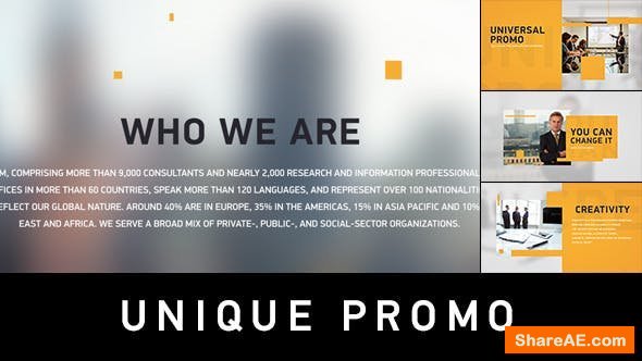 Videohive Unique Promo v1 | Corporate Presentation