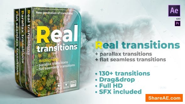 Videohive Real transitions