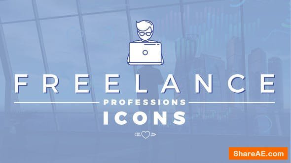 Videohive Freelance Professions Icons