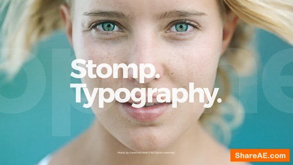Videohive Stomp Opener / Clean Typography / Event Promo / Dynamic Slideshow