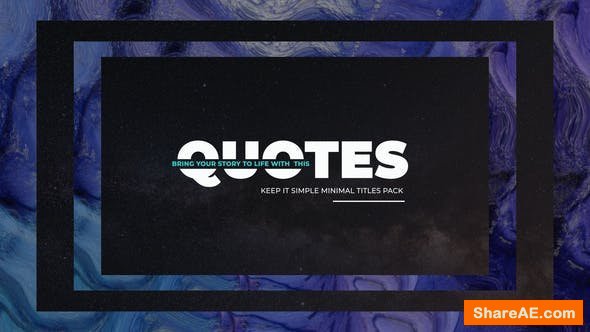 Videohive Simply Quotes