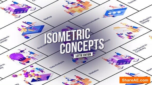 Videohive Isometric Concept - Lottie Edition