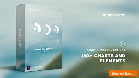 Videohive Simple Infographics I MOGRT for Premiere Pro
