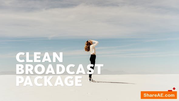 Videohive Clean Broadcast Package | Essential Graphics | Mogrt - Premiere Pro