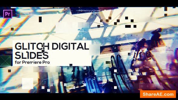 Videohive Glitch Digital Slides for Premiere Pro