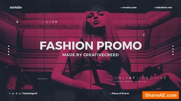 Videohive Fashion Event Promo / Dynamic Opener / Clothes Collection / Grid Slideshow / Backstage